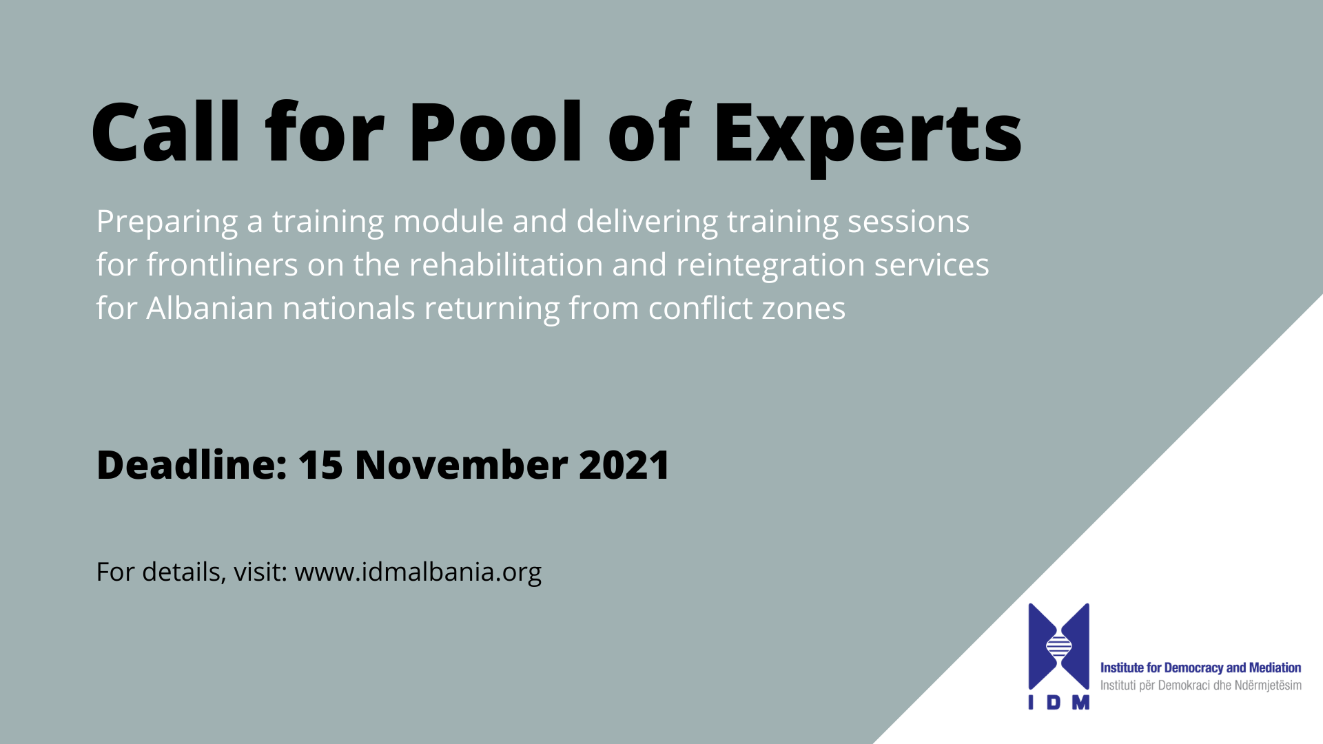 Call for Pool of Experts