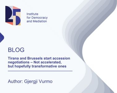 Tirana and Brussels start accession negotiations – Not accelerated, but hopefully transformative ones